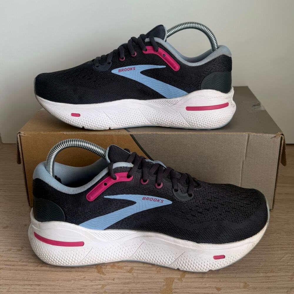 Brooks Ghost Max Grey/Blue Women Running Sneakers- SZ 7.5 2E - Picture 13 of 15